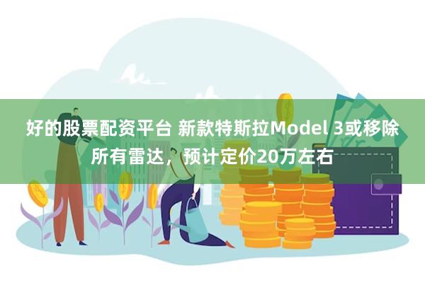 好的股票配资平台 新款特斯拉Model 3或移除所有雷达,预计定价20万左右