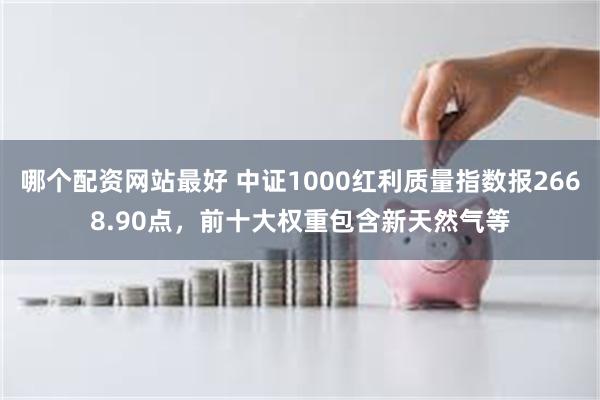 哪个配资网站最好 中证1000红利质量指数报2668.90点,前十大权重包含新天然气等