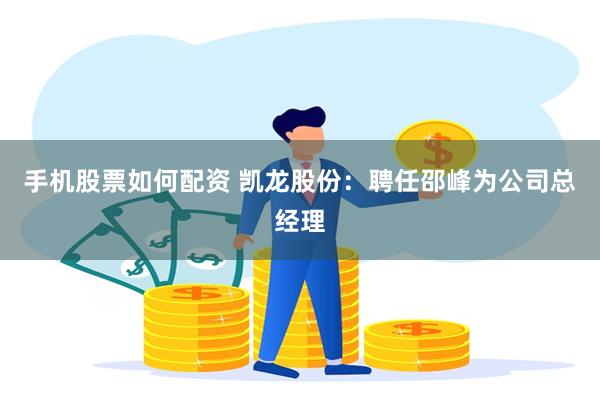 手机股票如何配资 凯龙股份:聘任邵峰为公司总经理